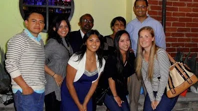 Lab members celebrate one of their own going to graduate school.