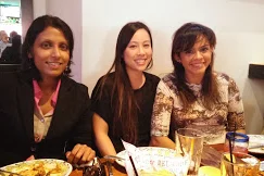 Lab members celebrate one of their own being accepted into a PHD program.