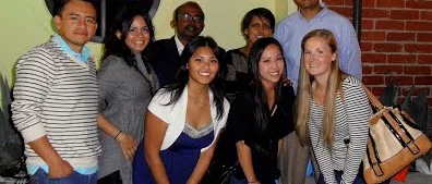 Lab members celebrate one of their own going to graduate school.